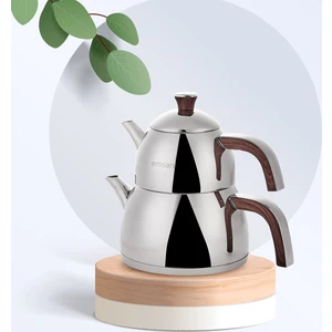 Yudum Midi İndüksiyon Tabanlı Wood Çaydanlık Takımı