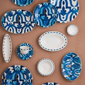 Fine Pearl Azur 62 Parça 12 Kişilik İnci Yemek Takımı