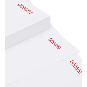 Jokey Kırtasiye Yevmiye-Kebir için Kırmızı Baskı Numaralı A4 Kağıt 500 Yaprak