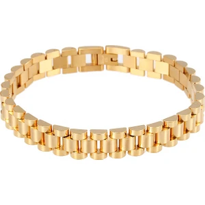 Gold 316 L Çelik Parlak ve Mat Erkek Bileklik ED02SR
