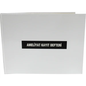 Gülşen Kırtasiye Ameliyat Kayıt Defteri