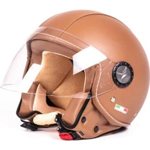 Kask  Sw 701 Dr Fiber Yarım Camlı Der Kaplı - Kahverengi