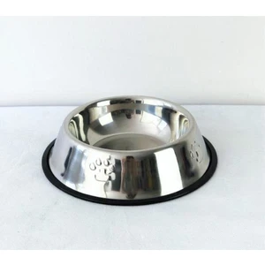 Pati Desenli Kedi  Köpek Çelik Mama Kabı 16 cm 8 Oz