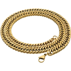 Gold 60 Cm. 8 Mm. Gürmet Erkek Kadın Çelik Zincir DM92SR