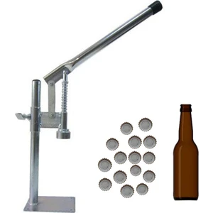 48 Adet 330CC Cam Şişe 50 Adet Gazoz Kapak ve Gazoz Kapatma Makinesi Bira Meşrubat Domates Şişesi 261933