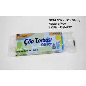 Çöp Poşeti Orta Boy 20'li x  50 Paket