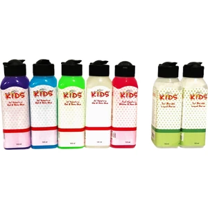 Slime Yapma Seti 140 ml 5 Renk + 2 Boraks - 7'li