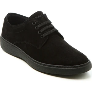 Siyah Erkek Günlük Ayakkabı 19A4 Frau Waxy Shoes Nero