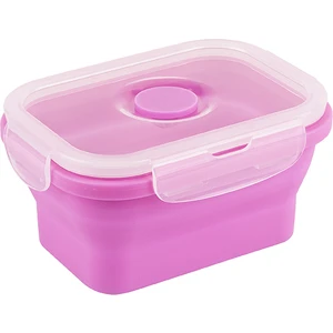 Katlanabilir Pembe Saklama Kabı  13 x 10 cm