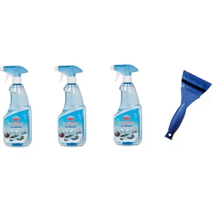 Buz Çözücü 500 Ml, 3 Adet,terminatör Buz Kazıyıcı 2'li Set