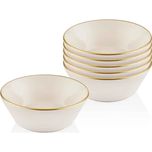 The Mia Basic Kase 6'lı Set Krem - 15 cm