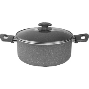 Granit Derin Tencere 22 cm Gri