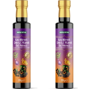 Aksu Vital Kara Mürverli Çinko & C Vitaminli Dut Pekmezi 350 gr x 2 Adet