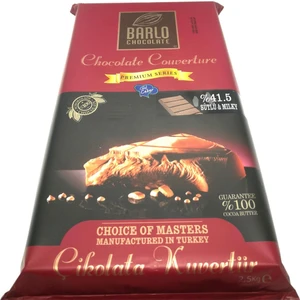 Barlo Chocolate Sütlü Kuvertür Çikolata 2,5 kg - %41,5