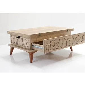 Akıllı Sihirli Sehpa 3 Kademeli Çekmeceli Ayaklı