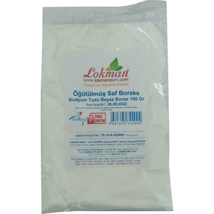 Öğütülmüş Saf Boraks Sodyum Tuzu Beyaz Temizlik Kimyasalı 100 gr Yerli Üretim
