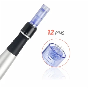 Dermapen Iğnesi- Mavi Kapaklı 12 Iğneli - 25 Adet Dr.pen Ultıma A1 Cihazlara Uyumlu