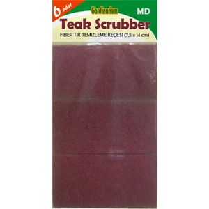 TEAK SCRUBBER / MD (Tik Temizleme Pedi) 6'lı paket