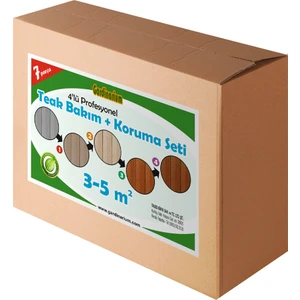 TEAK / Tik Bakım & Koruma Seti (7 parça) 3 - 5 m2 Aktif Köpük Ile Güçlendirilmiş Formül
