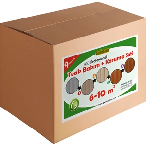 TEAK / Tik Bakım & Koruma Seti (9 parça) 6 - 10 m2 Aktif Köpük Ile Güçlendirilmiş Formül