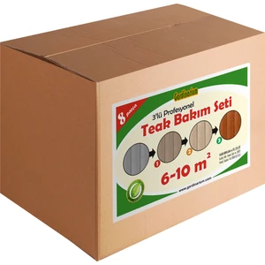 TEAK / Tik Bakım Seti (8 parça) 6 - 10 m2 Aktif Köpük ile Güçlendirilmiş Formül