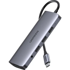 Type-C To USB 3.0 HDMI VGA RJ45 Tf Sd 3.5mm Aux Pd Dönüştürücü Adaptör