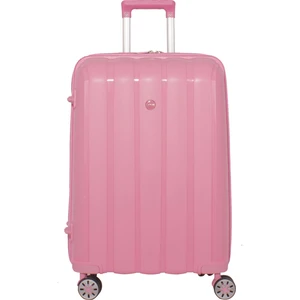 Mçs Lüx Kırılmaz Pembe Büyük Boy Pp Valiz - V305
