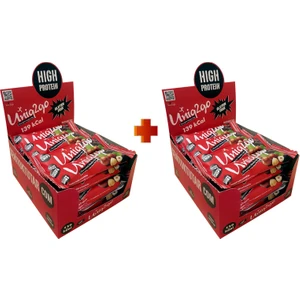 UNIQ2GO Chocodark Fındıklı Bitter 16’lı x 2 Kutu (Toplam 32 tane) 38 gr Protein Bar