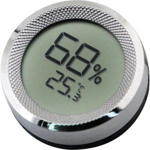 Çelik Hygrometer Dijital Puro Kutusu Sıcaklık ve Nem Ölçer RA53BY