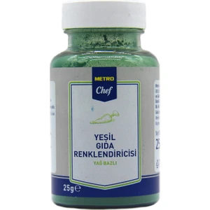 Metro Chef Yağ Bazlı Yeşil Gıda Boyası 25 gr