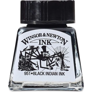Winsor & Newton : Çizim Mürekkebi : 14 ml : Indian Black 030