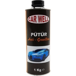 Car Well Anti Gravel Darbe Koruyucu Siyah Pütür Boya Siyah-Gri-Beya 1 kg