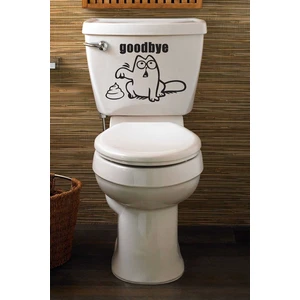 Baskı Kazanı Goodbye Klozet Kapağı Banyo Sticker