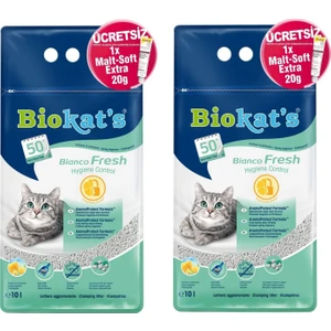 Bianco Fresh Kedi Kumu 10LT+MALT Soft Extra 20GR(2 Adet)