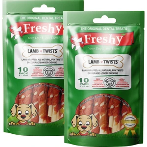 Lamb Twists - Kuzu Etli Burgu Çubuk 200 gr - 2'li Set