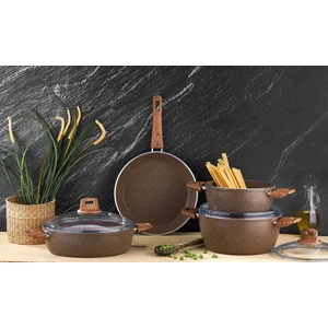 Kahverengi Fiesta Granit 7 Parça Set