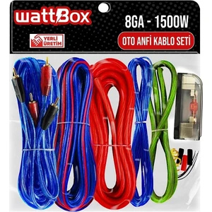 Oto Anfi Kablo Seti Full 8ga 1500 W