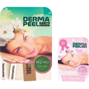 Keçi Kılı Banyo Kesesi + Pink Touch Yüz Kesesi Set