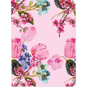 A5 Pembe Çiçekli Defter Seti 3'lü