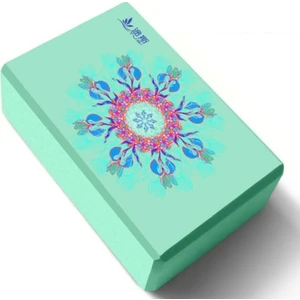 Yoga Blok Desenli Yeşil 23CMX7.5CMX15CM