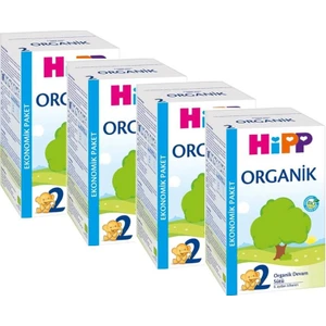 Biberon Maması Organik Devam Sütü 600 gr 6-9 Ay İçin Sütlü 4 Adet