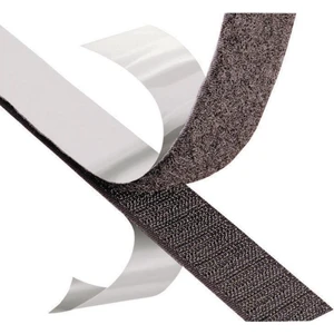 Dünya Magnet Siyah Cırt Cırt Bant Arkası Yapışkanlı Genişlik 2 cm Genişlik x 1 Metre Uzunluk Dişi ve Erkek Takım