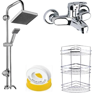 Banyo Bataryası Lüx Robot Duş Seti Lüx 3 Lü Köşelik Teflon Bant