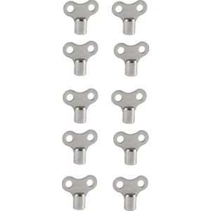 Kalorifer Petek Radyatör Havlupan Hava Alma Anahtarı Krom Purjör 10'lu