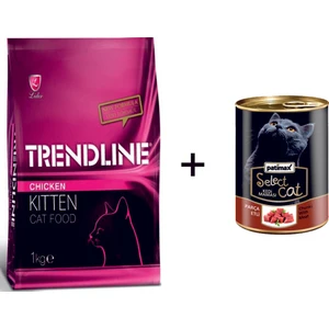 Kitten Tavuklu Yavru Kedi Maması 1 kg + 1 Adet Patimax Parça Etli