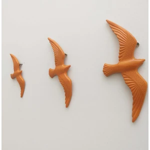 Dekoratif 3' Lü Kuş Duvar Süsü Ev Dekoru