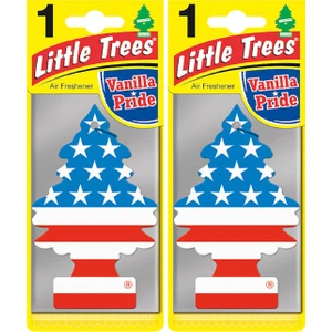 Little Trees Amerikan Bayrağı Vanilla Pride Oto Kağıt Koku 2 Adet Asma Araba Kokusu