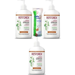 Kuru & Yıpranmış Saçlar Için Onarıcı Bakım Şampuanı 3x1000 ml + Makyaj Pamuğu