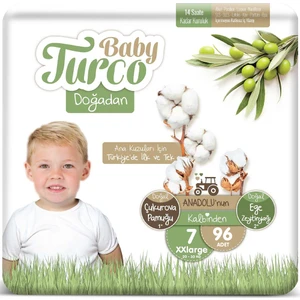 Baby Turco Doğadan 7 Numara Xxl 20-30 kg 96 Adet
