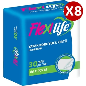 Flexilife Köpek Çiş Pedi Yatak Koruyucu 60X90CM 30LU 8 Paket 240 Adet